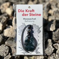 Kraftstein-Anhänger Moosachat (Befreiung)